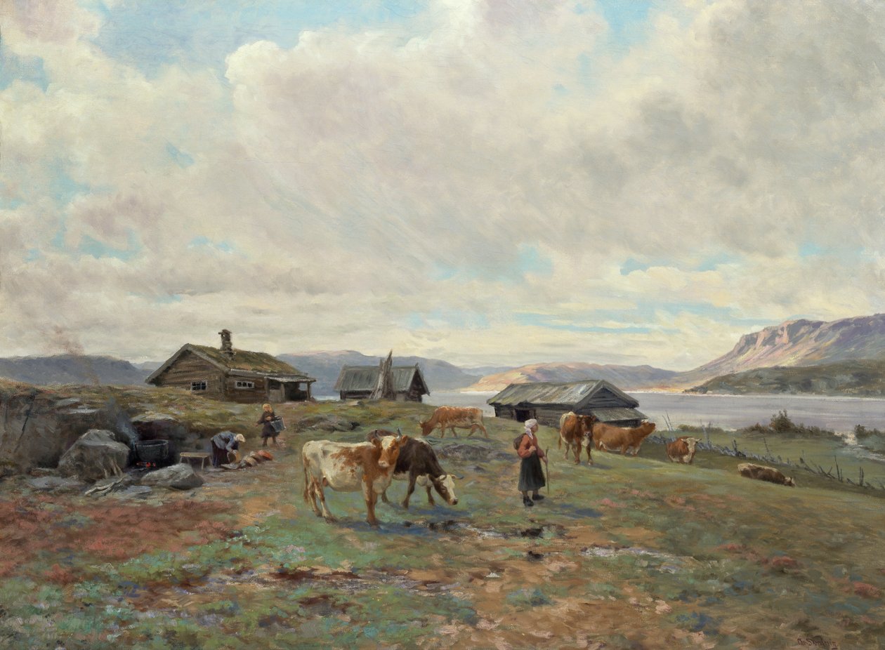 Morning atmosphere at Holmvassbu by Christian Eriksen Skredsvig