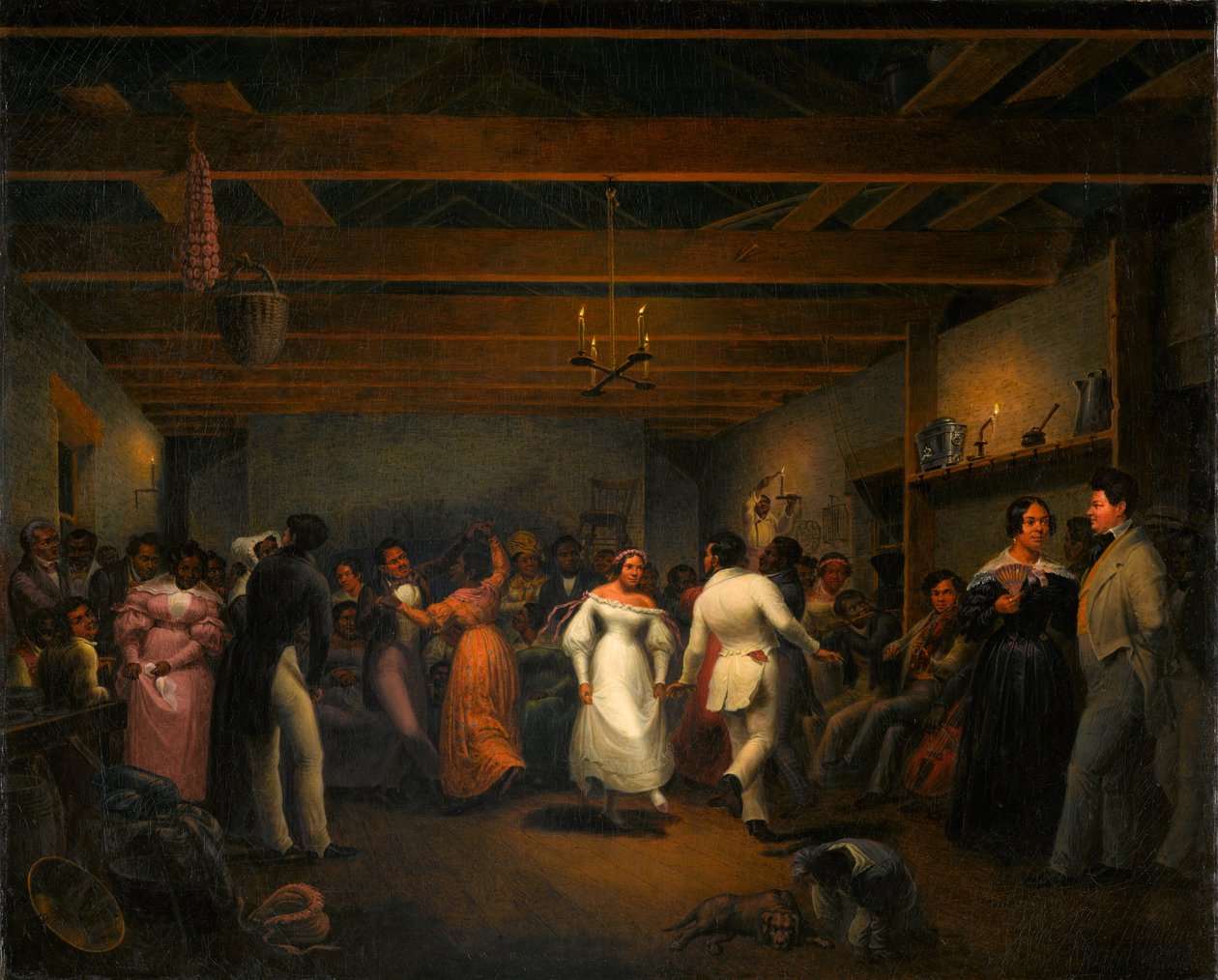Kitchen Ball at White Sulphur Springs, Virginia, 1838 by Christian Friedrich Mayr