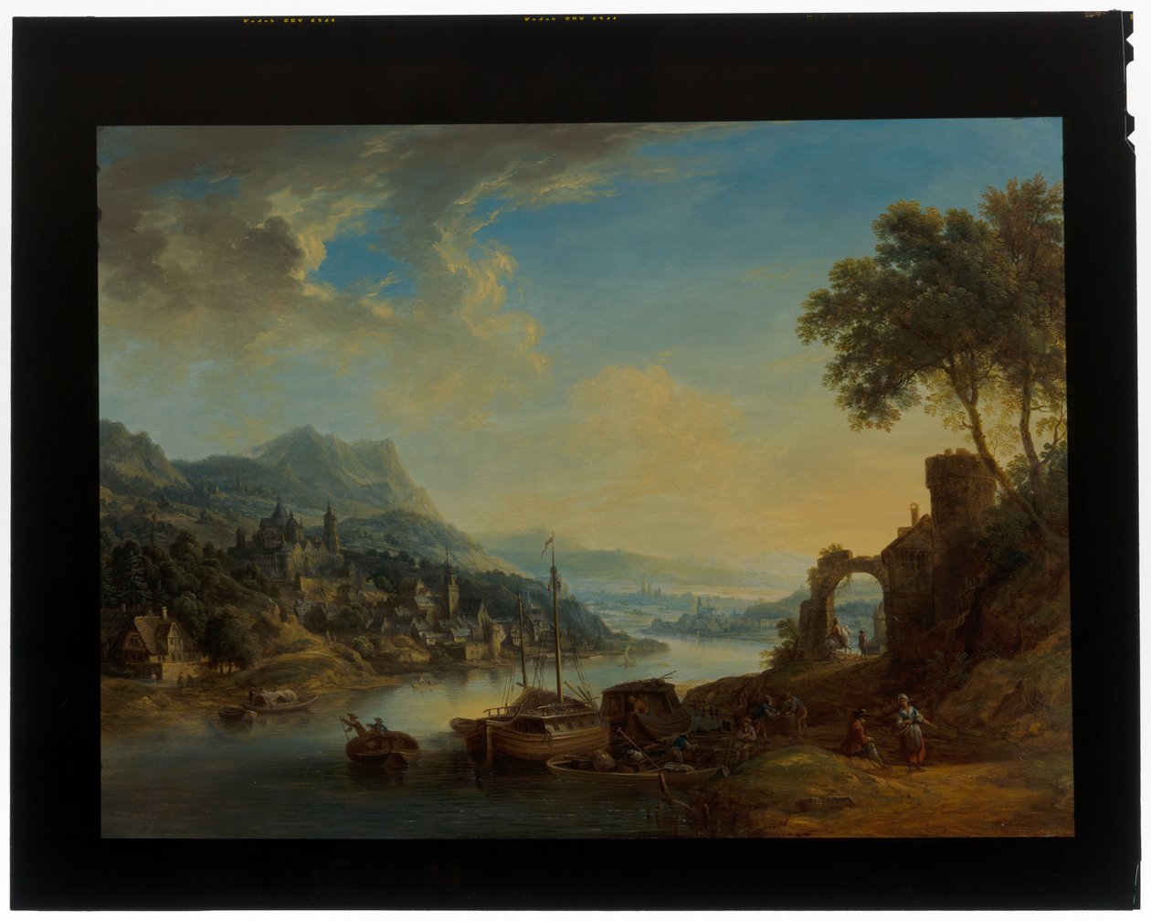 A Pair of Rhineland Landscapes by Christian Georg the Elder Schuetz