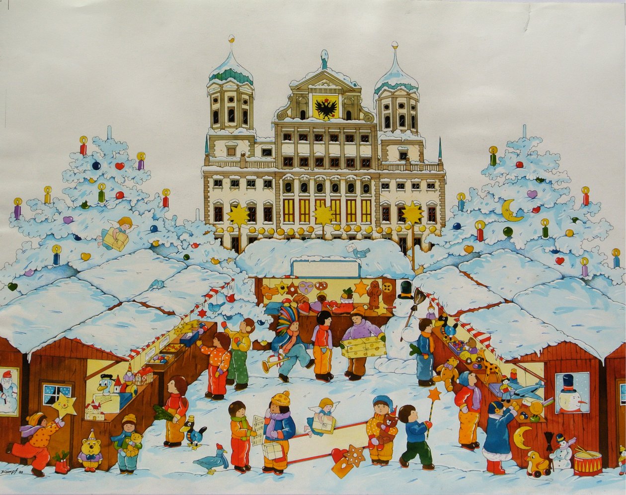 Christmas Market (Old City Augsburg) by Christian Kaempf