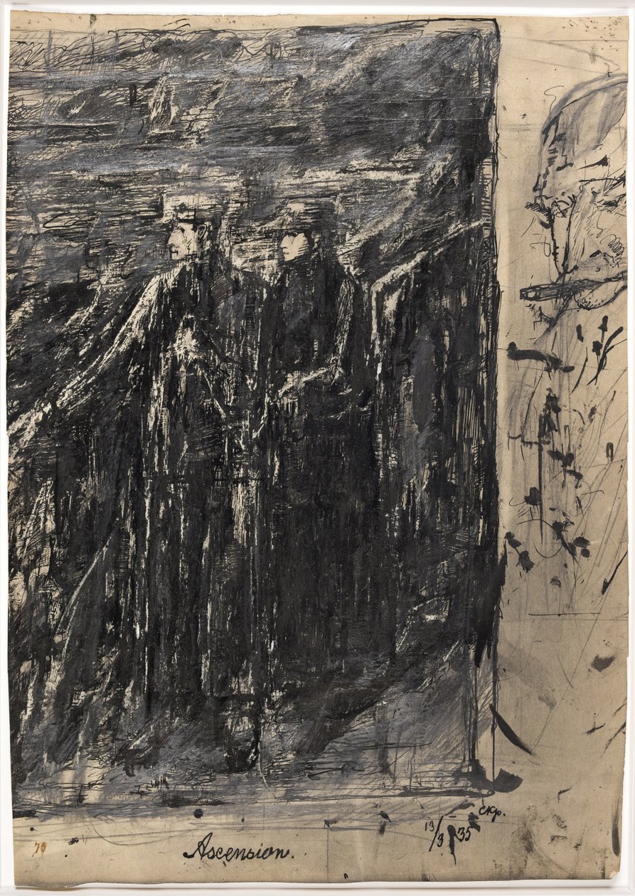 Ascension. Man and Woman. To the Right, Man