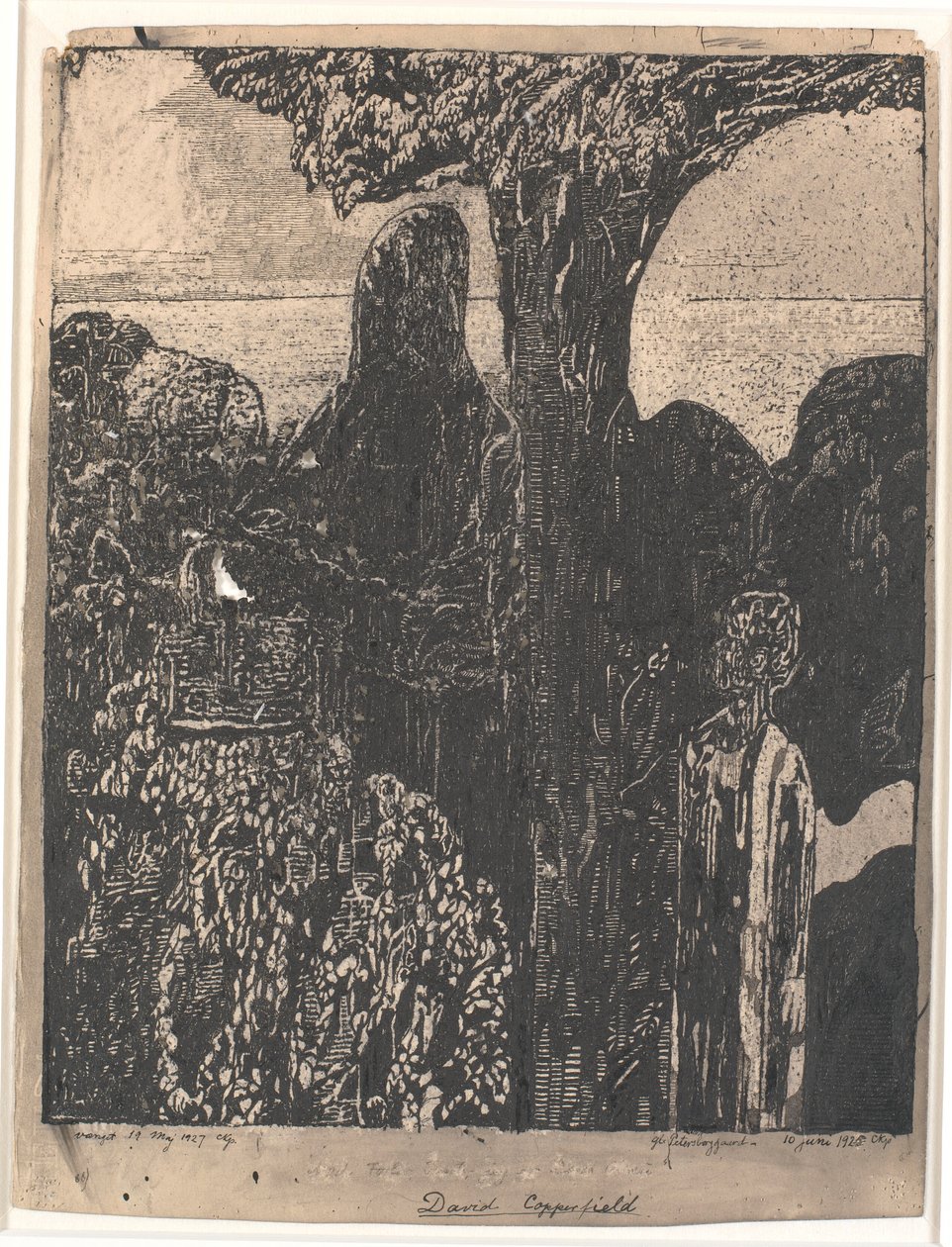 Visiting Her Aunt, Miss Betsey Trotwood, Dover by Christian Kongstad Petersen