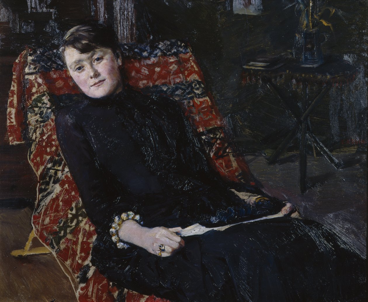 Actress Constance Bruun by Christian Krohg