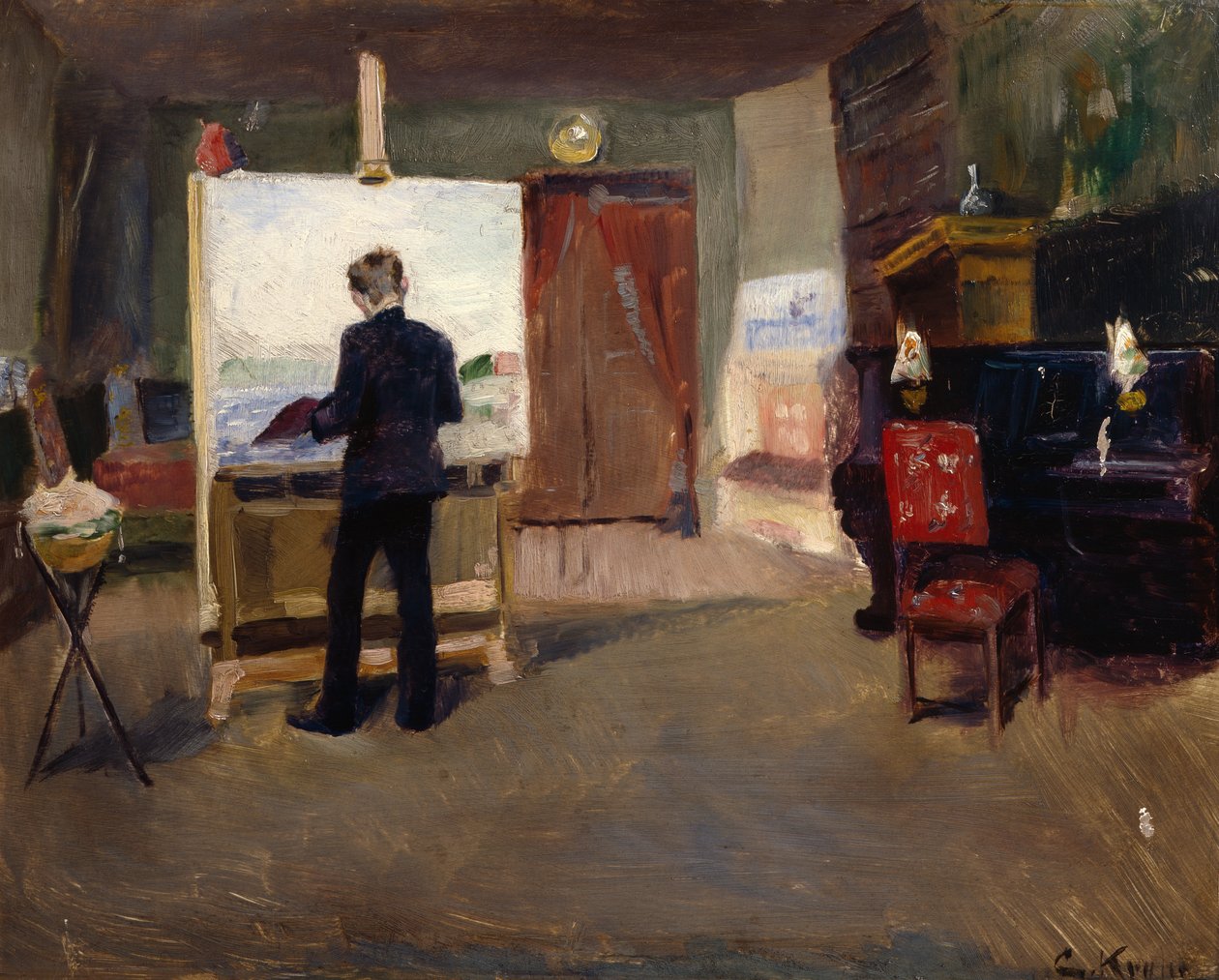 From Fredriksberg, Copenhagen by Christian Krohg