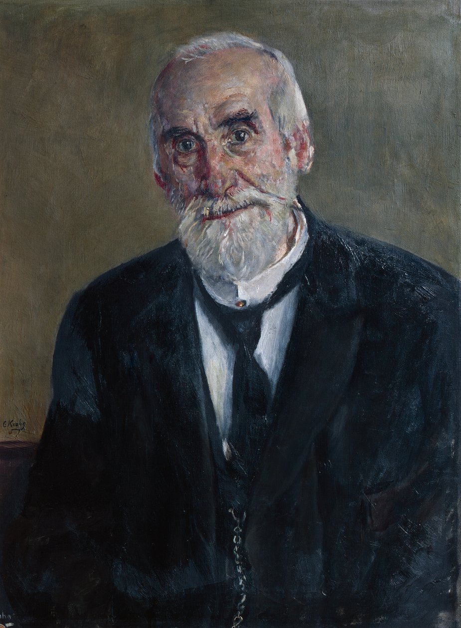 Mikael A Lund (Shopkeeper in Sarpsborg 1831-1914) by Christian Krohg