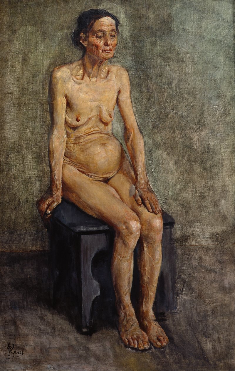 Old Wife by Christian Krohg