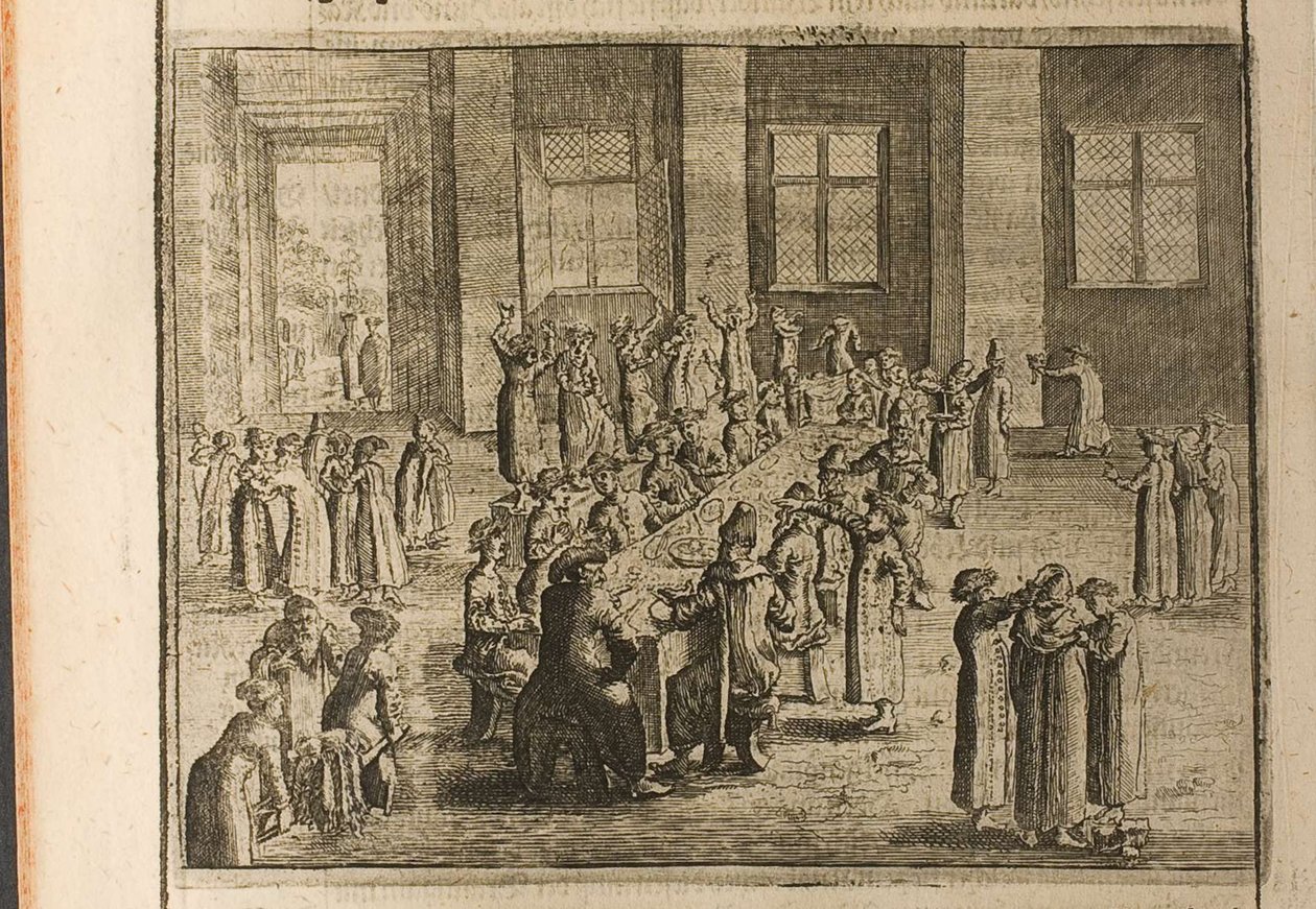The Wedding Illustration from Travels to the Great Duke of Muscovy and the King of Persia by Adam by Christian Lorenzen Rothgiesser