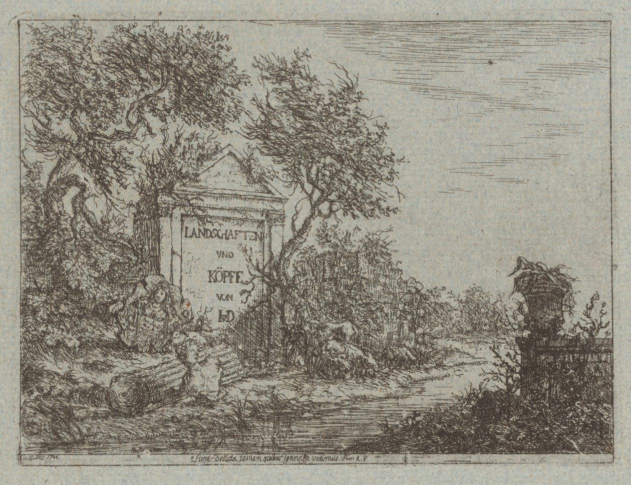 Landscapes and Heads by Christian Ludwig von Hagedorn