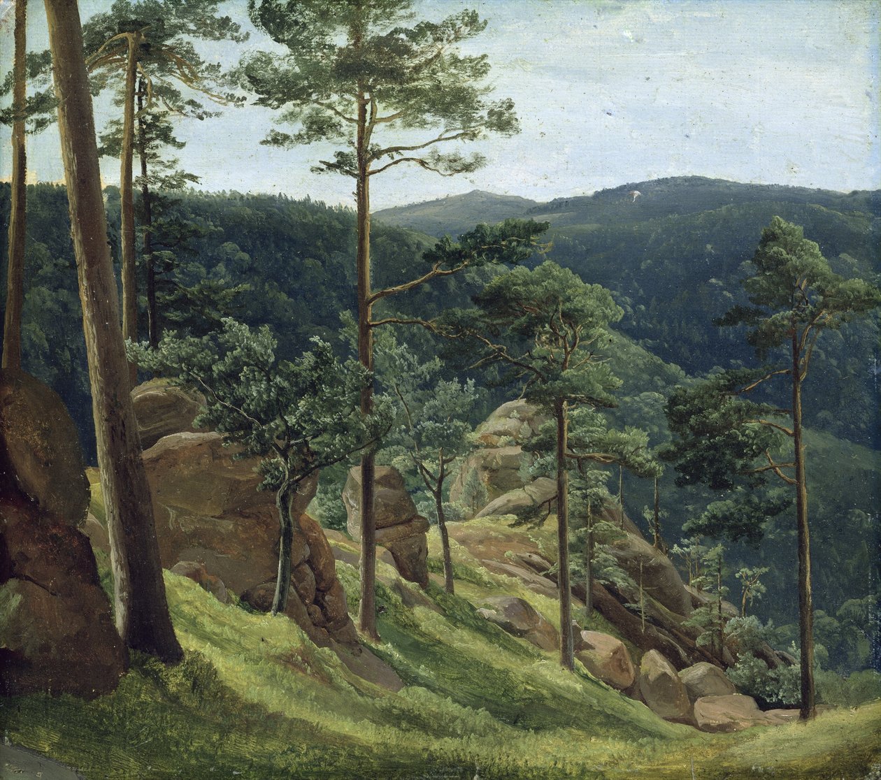 View of Mount Brocken by Christian Morgenstern