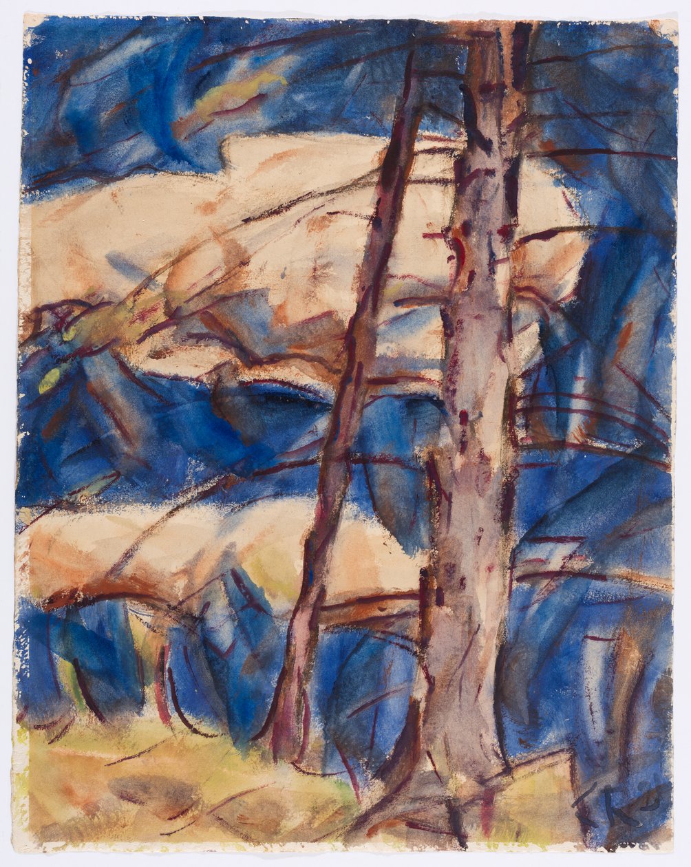 Bare Conifers by Christian Rohlfs