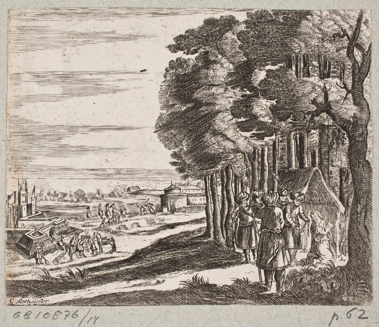 Illustration to Adam Olearius, “Persianischer Rosenthal von einem Sinnreichen Poeten Schich Saadi [...]”, Schleswig 1660 by Christian Rothgiesser
