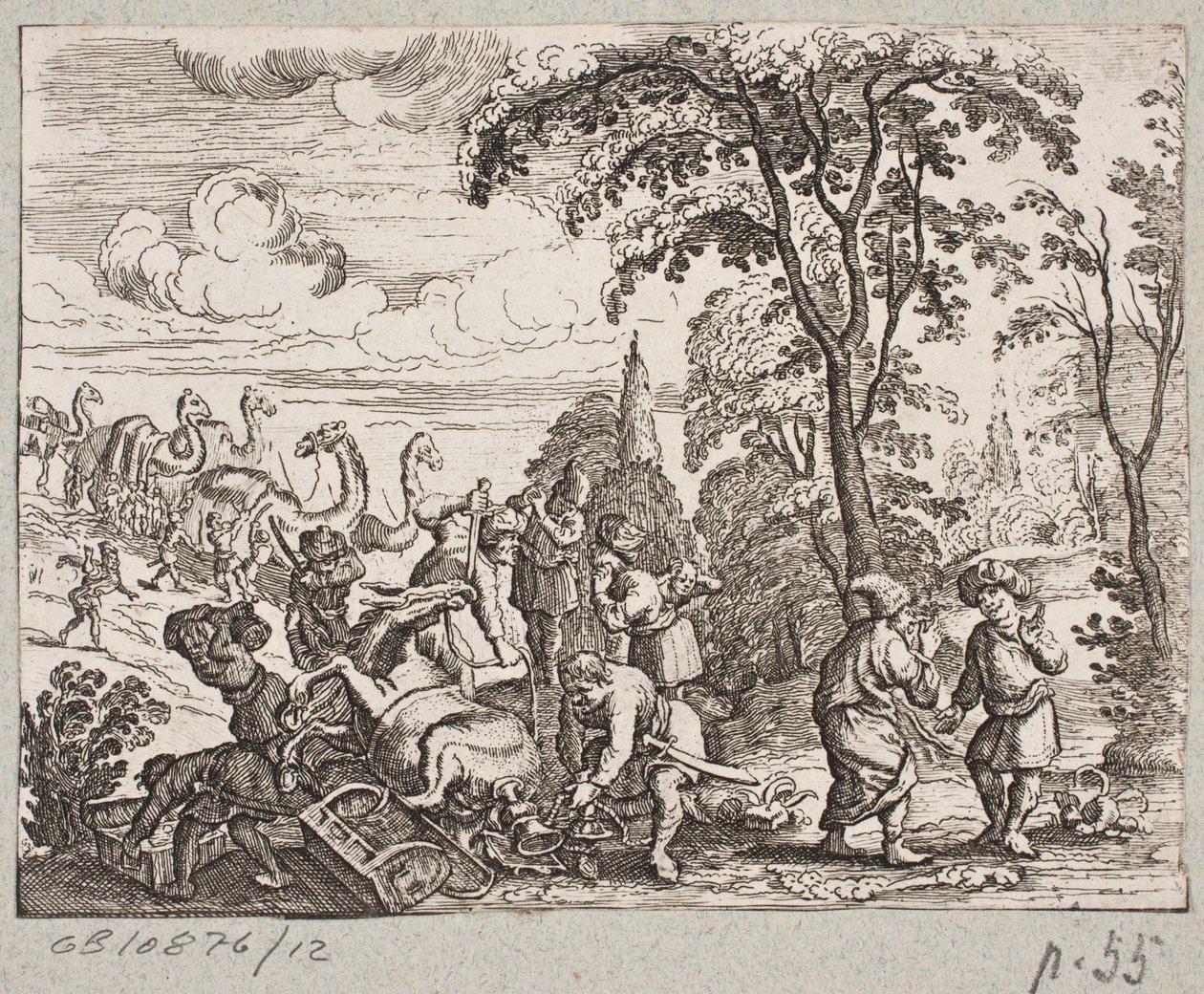 Illustration to Adam Olearius, “Persianischer Rosenthal von einem Sinnreichen Poeten Schich Saadi,” Schleswig 1660 by Christian Rothgiesser