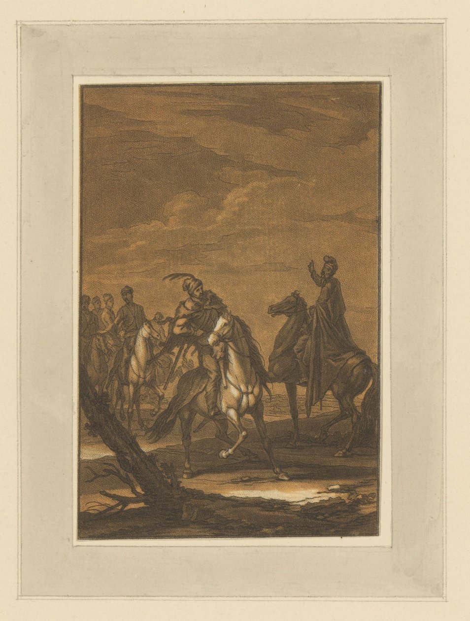 Meeting of Riders, Riders, Horses and Battles (series title) by Christian Rugendas