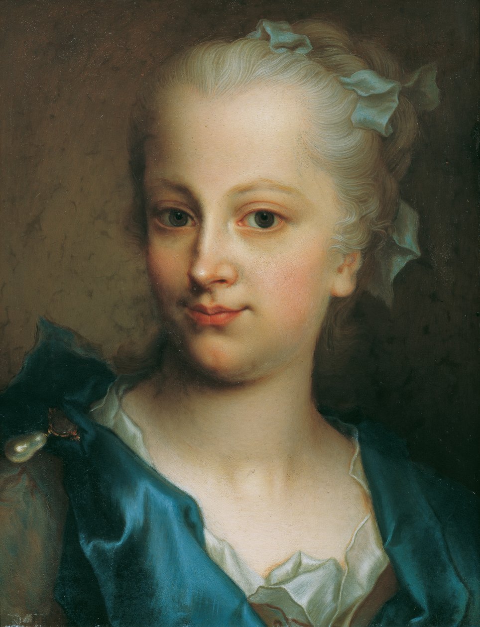 Girl in Blue Dress by Christian Seybold