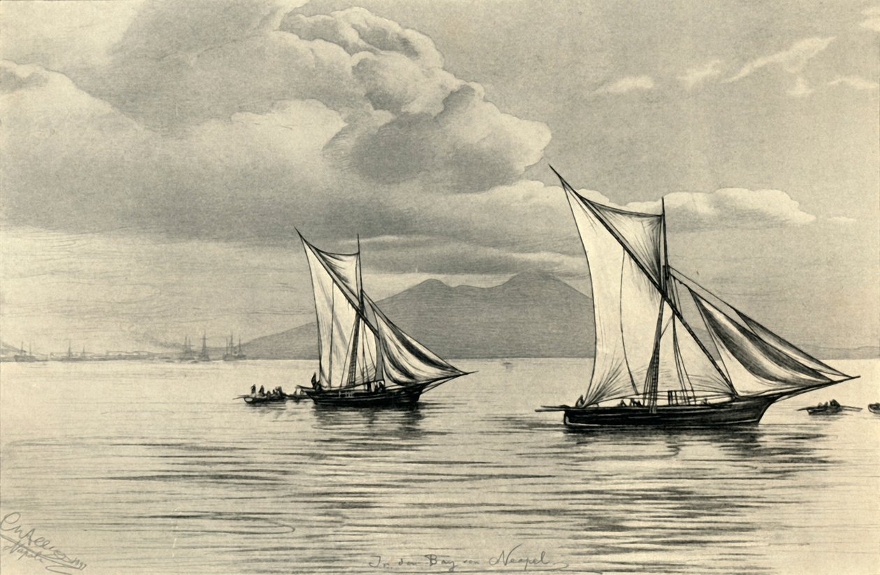 In the Bay of Naples, 1898 by Christian Wilhelm Allers