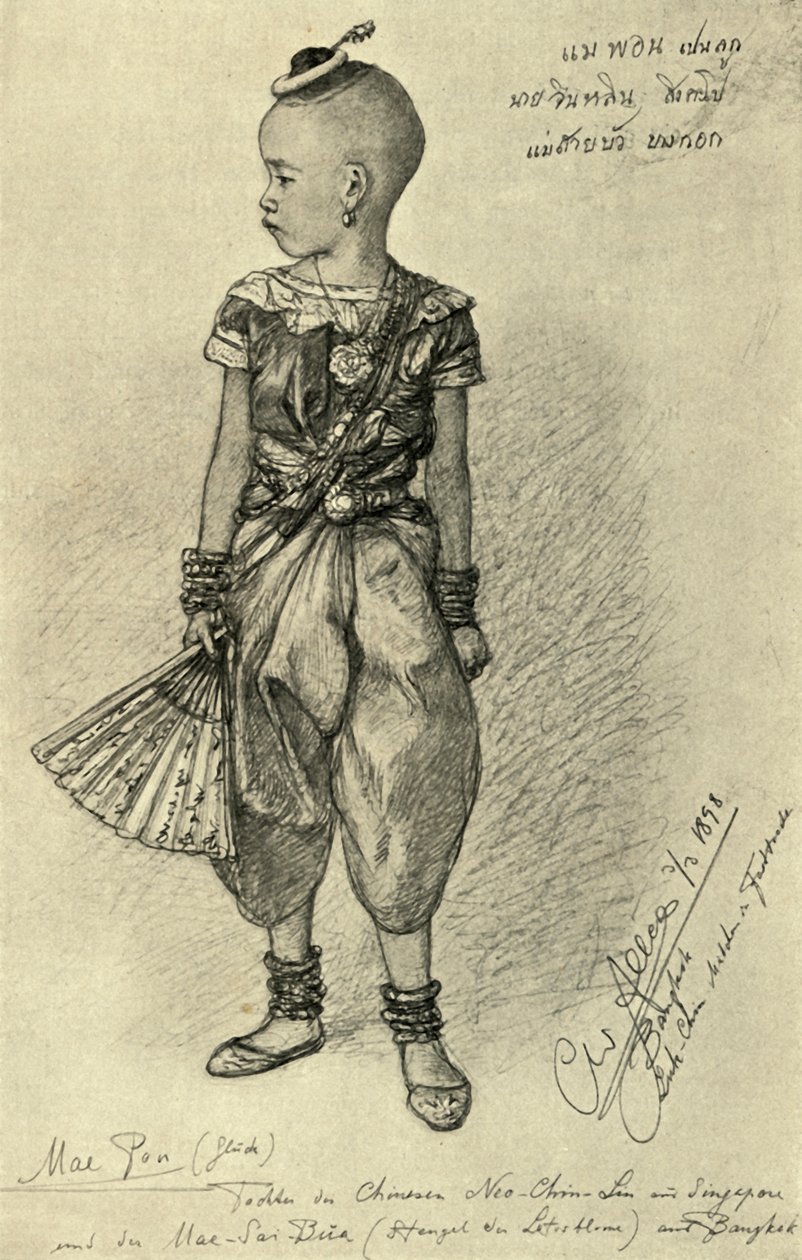 Mae Pon - Chinese Girl, Bangkok by Christian Wilhelm Allers