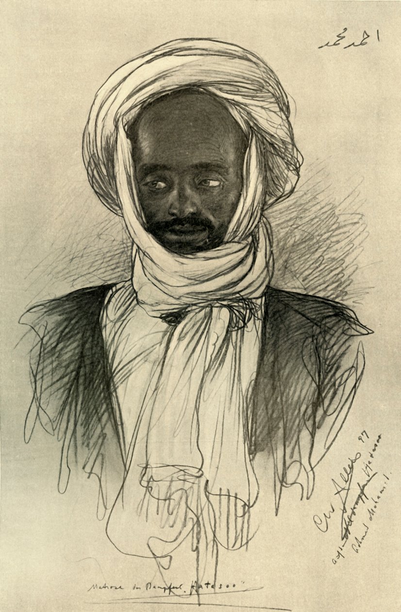 Man on board the Hatasoo steamboat, Egypt, 1898 by Christian Wilhelm Allers