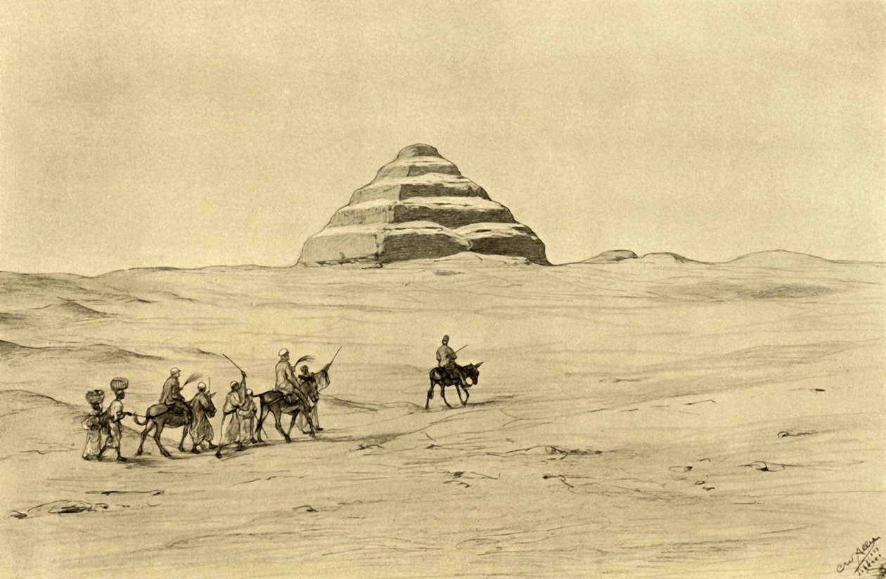 Pyramid of Djoser at Saqqara, near Cairo, Egypt by Christian Wilhelm Allers