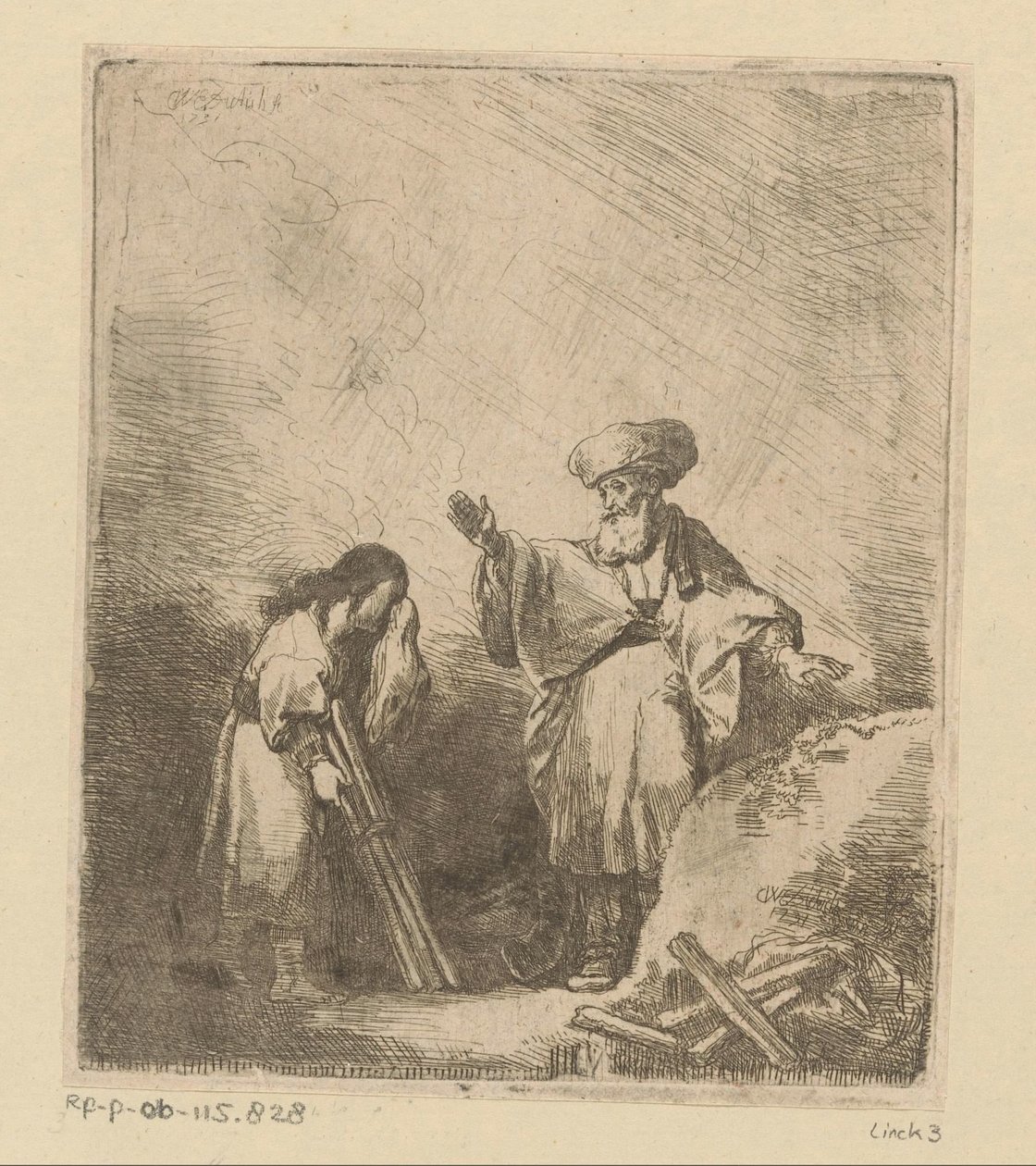 Abraham Speaks to Isaac Before the Sacrifice by Christian Wilhelm Ernst Dietrich
