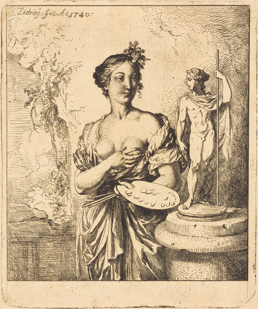 Painting by Christian Wilhelm Ernst Dietrich