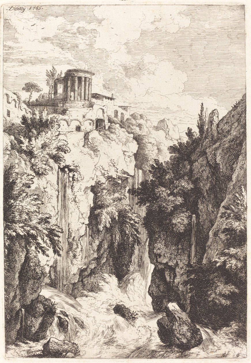 Temple of the Sibyl, Tivoli by Christian Wilhelm Ernst Dietrich
