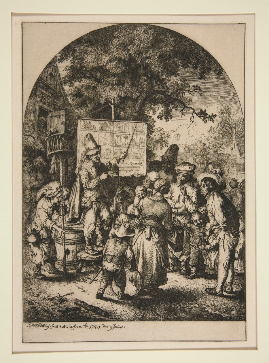 The Mountebank by Christian Wilhelm Ernst Dietrich