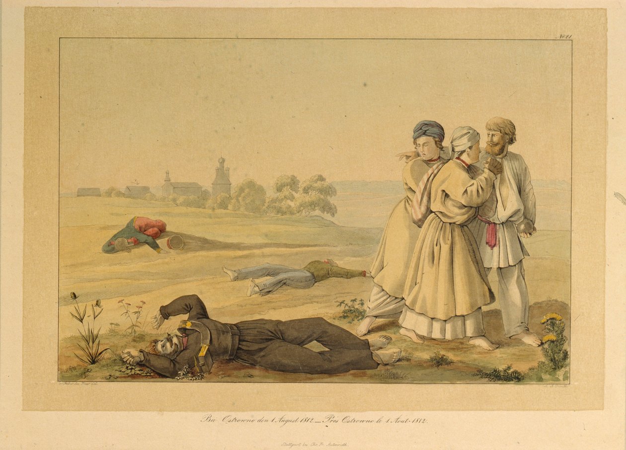 Near Ostrovno on August 1, 1812 by Christian Wilhelm Faber du Faur von