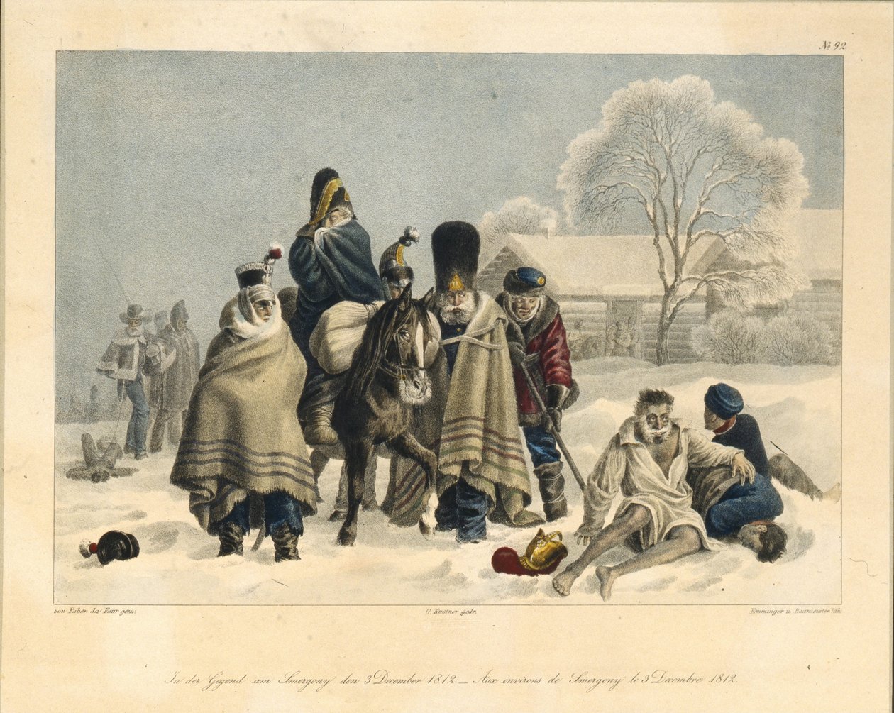 Near Smarhon on December 3, 1812 by Christian Wilhelm Faber du Faur von