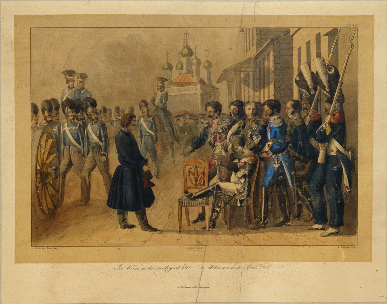 Vyazma on August 30, 1812 by Christian Wilhelm Faber du Faur von