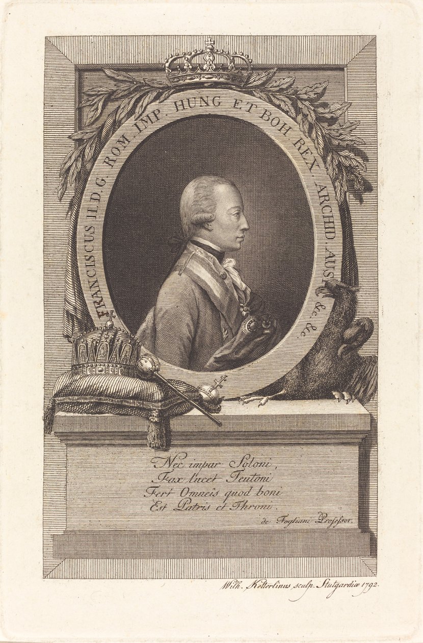Francis II, Holy Roman Emperor by Christian Wilhelm Ketterlinus