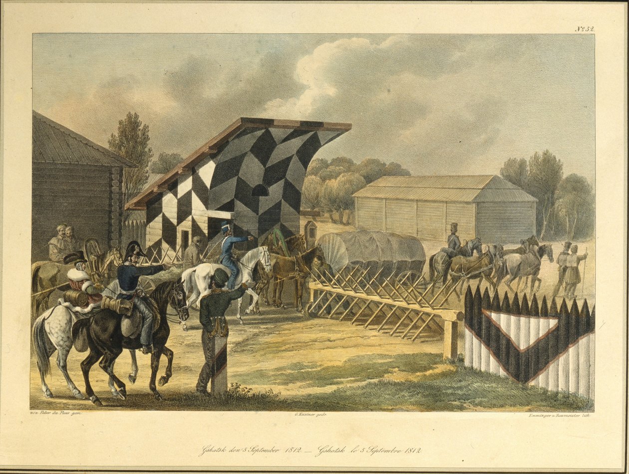 Gzhatsk on September 5, 1812 by Christian Wilhelm von Faber du Faur