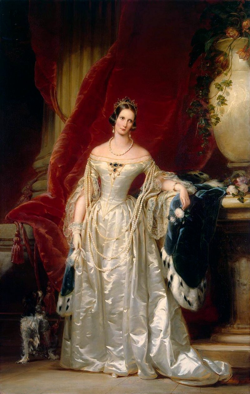 Portrait of Empress Alexandra Fyodorovna Charlotte of Prussia, 1840 by Christina Robertson