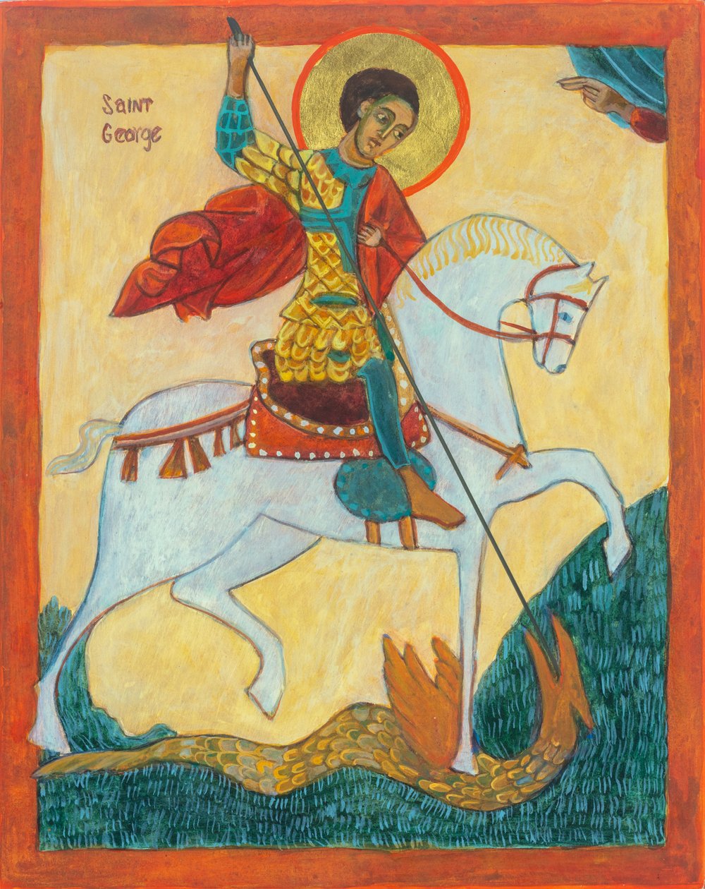 Saint George and Dragon by Christine Hales
