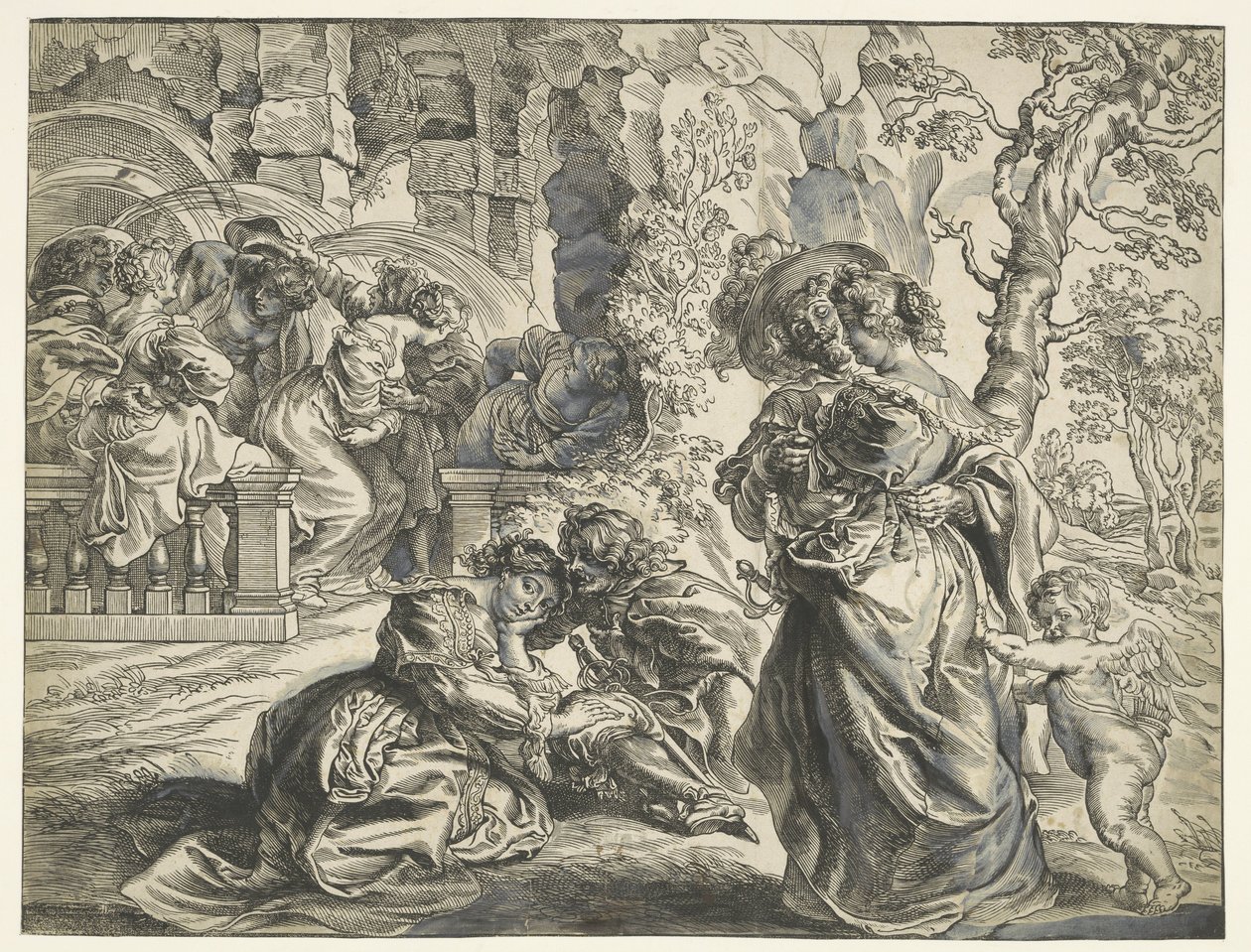 Garden of Love (right leaf) by Christoffel Jegher