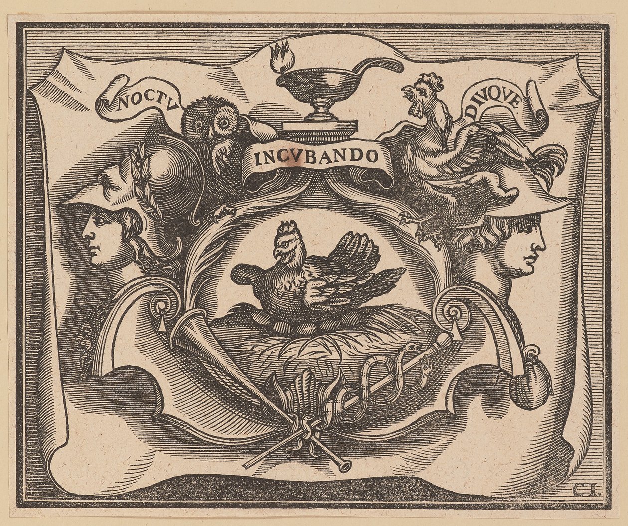 Vignette for the Title Page of C. Peregrino, Principes Hollandiae et Zelandiae by Christoffel Jegher after Sir Peter Paul Rubens