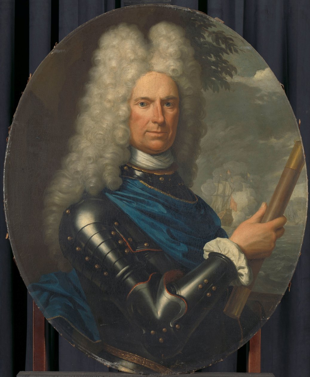 Portrait of Rear-Admiral Arent van Buren by Christoffel Lubienitzki