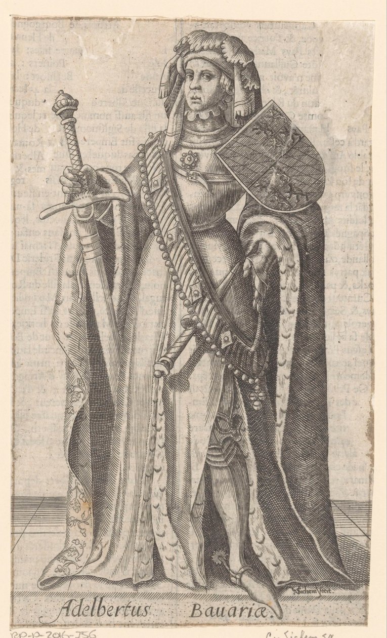 Portrait of Albrecht of Bavaria, Count of Holland, Hainaut and Zeeland by Christoffel van Sichem (I)