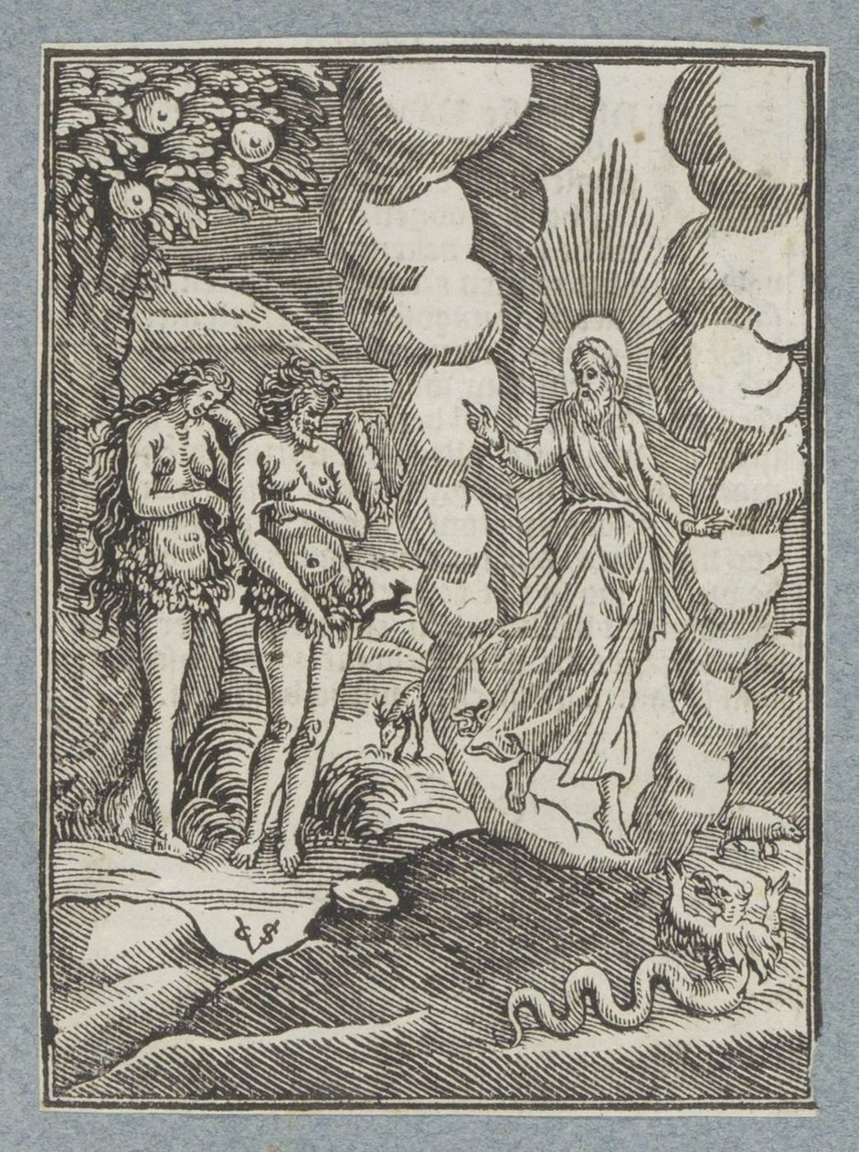 Adam and Eve Ashamed of Their Nakedness by Christoffel van Sichem (II)