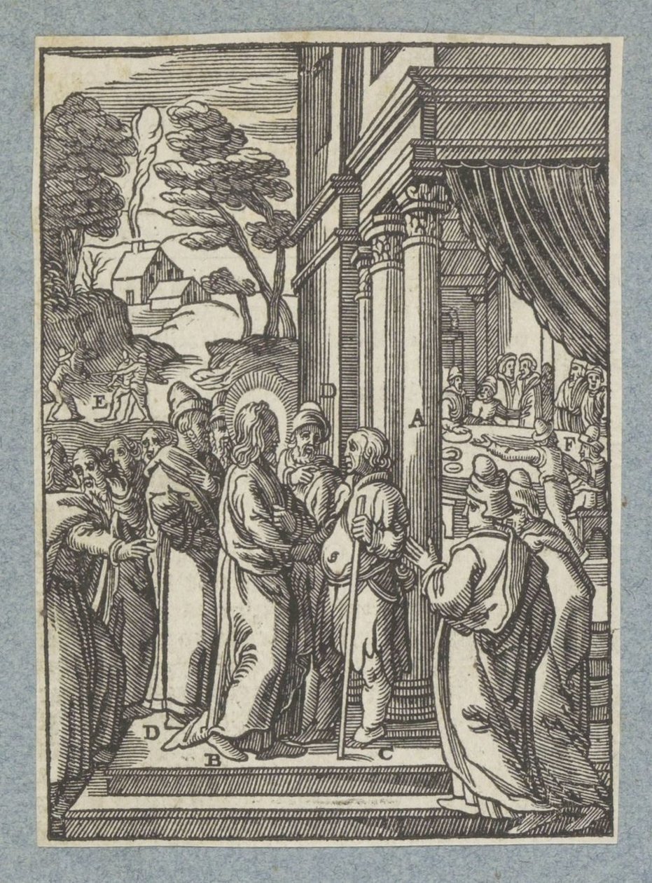 Christ Heals a Man with Dropsy on the Sabbath by Christoffel van Sichem (II)