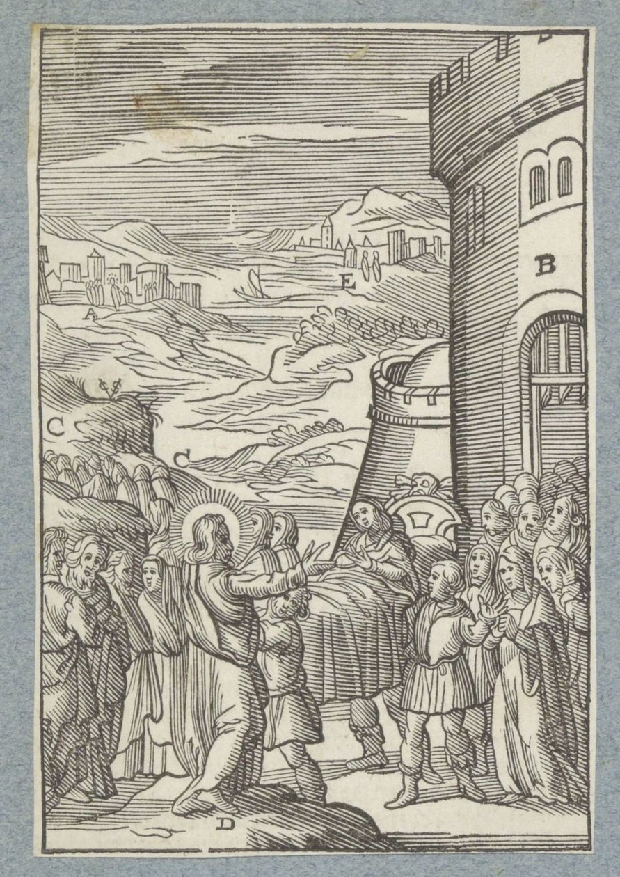 Raising of the Son of the Widow of Nain by Christoffel van Sichem (II)