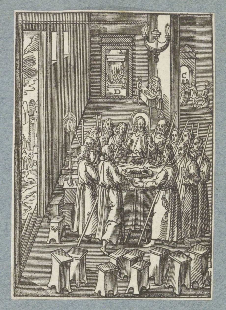 Passover Meal by Christoffel van Sichem (II)