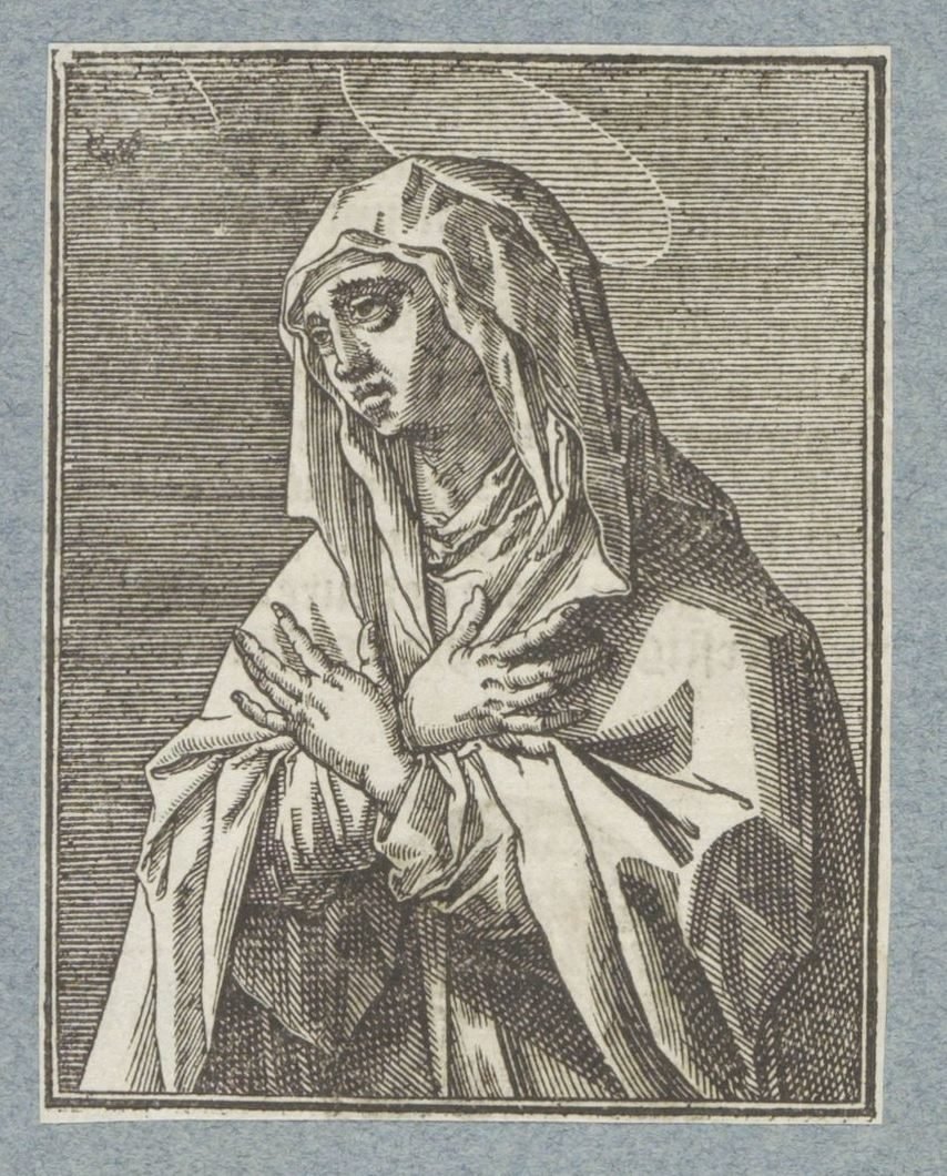 Mourning Mary (Christ, Mary, and the Twelve Apostles) by Christoffel van Sichem (II)