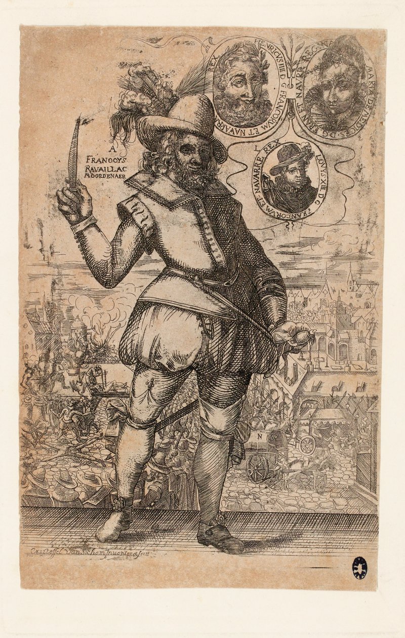 François Ravaillac 1578-1610, the murderer of King Henry IV of France by Christoffel van Sichem