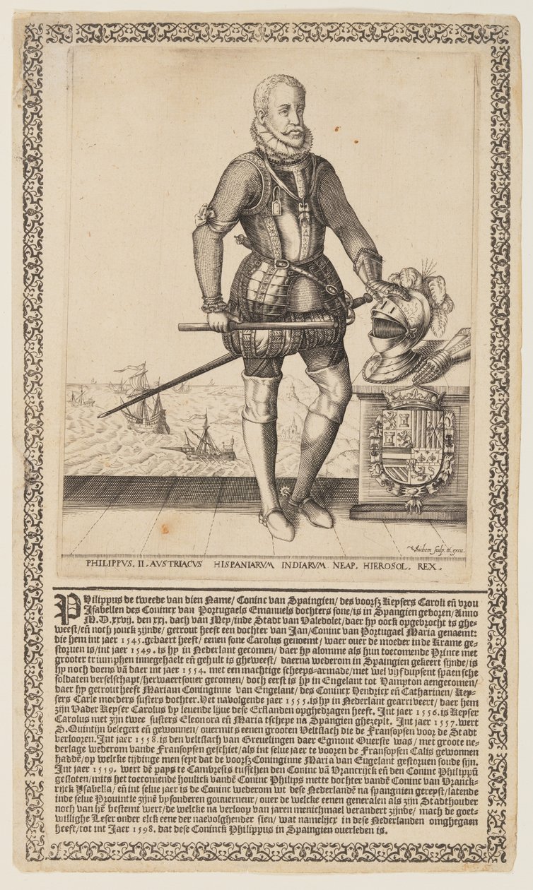 Phillip II, King of Spain by Christoffel van Sichem I
