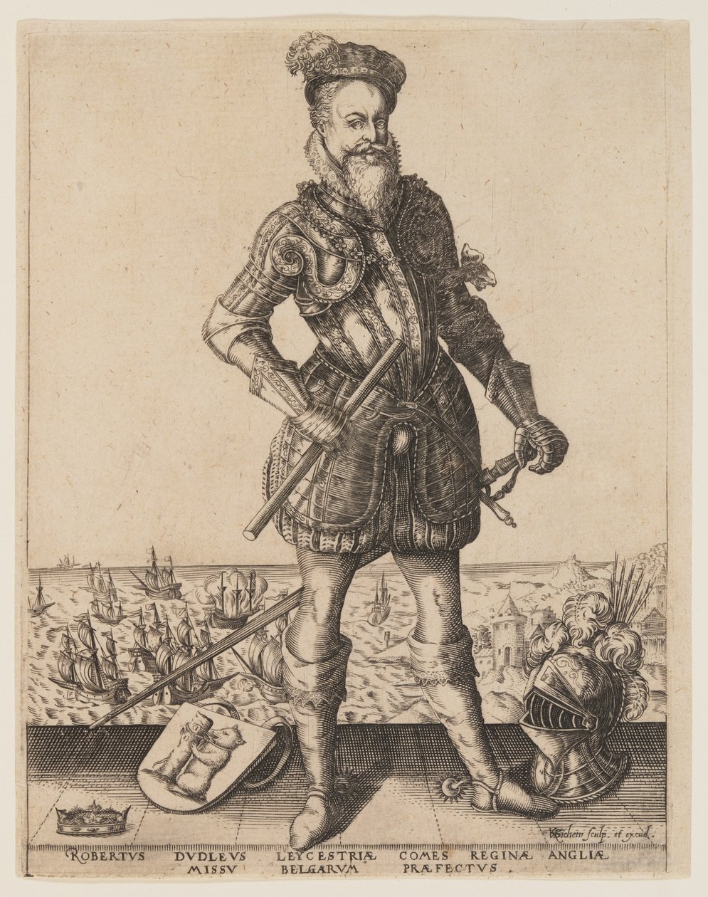 Robert Dudley, Earl of Leicester by Christoffel van Sichem I
