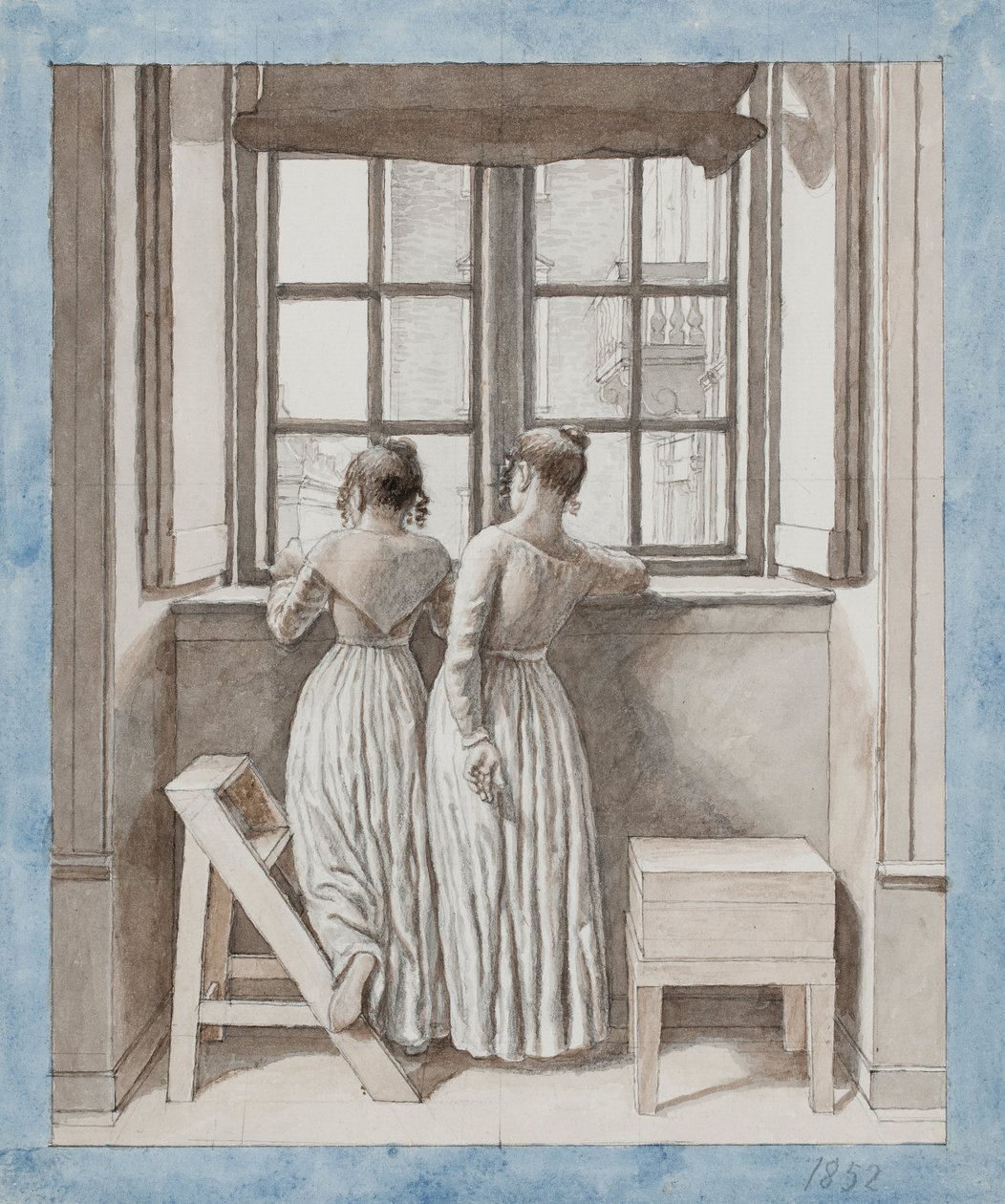 At a Window in the Artist