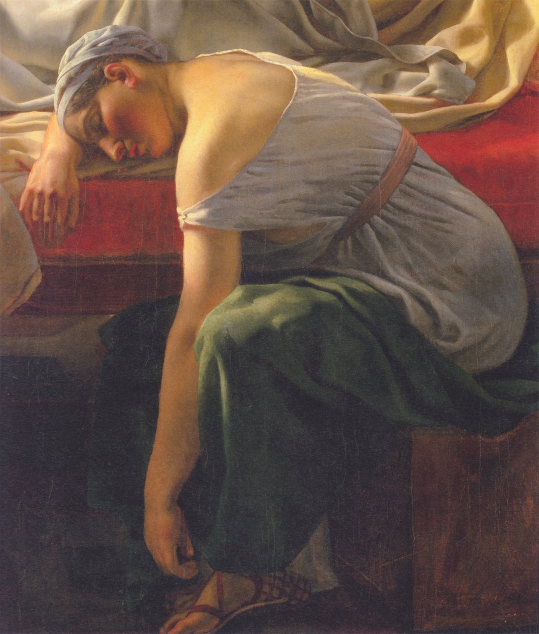 A Sleeping Woman in Antique Dress. Alcyone