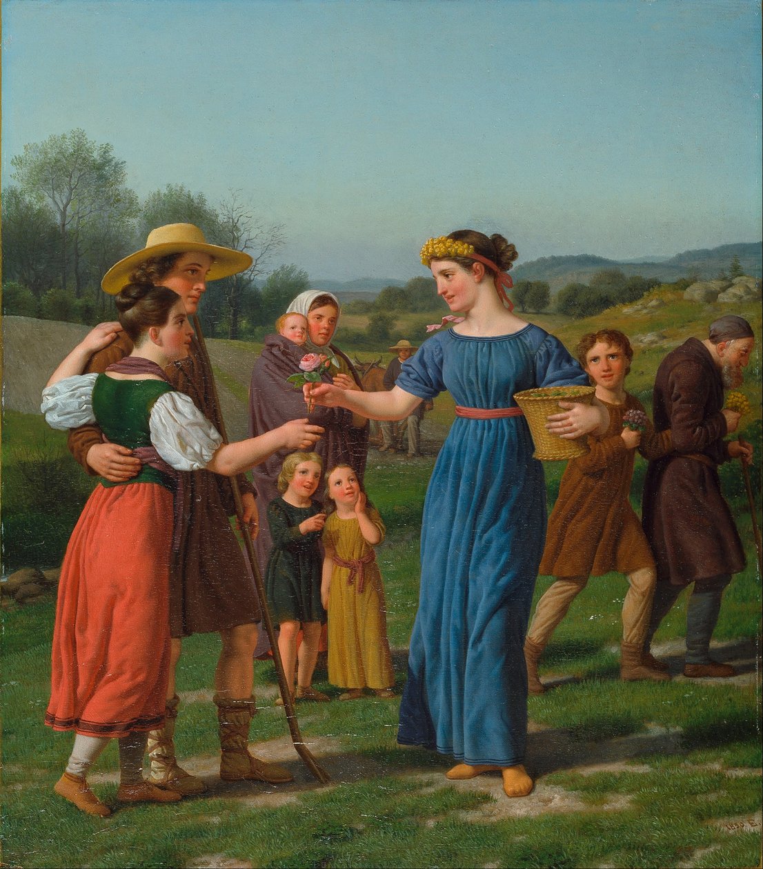 The Maiden from Afar (From the poem by Schiller) by Christoffer Wilhelm Eckersberg