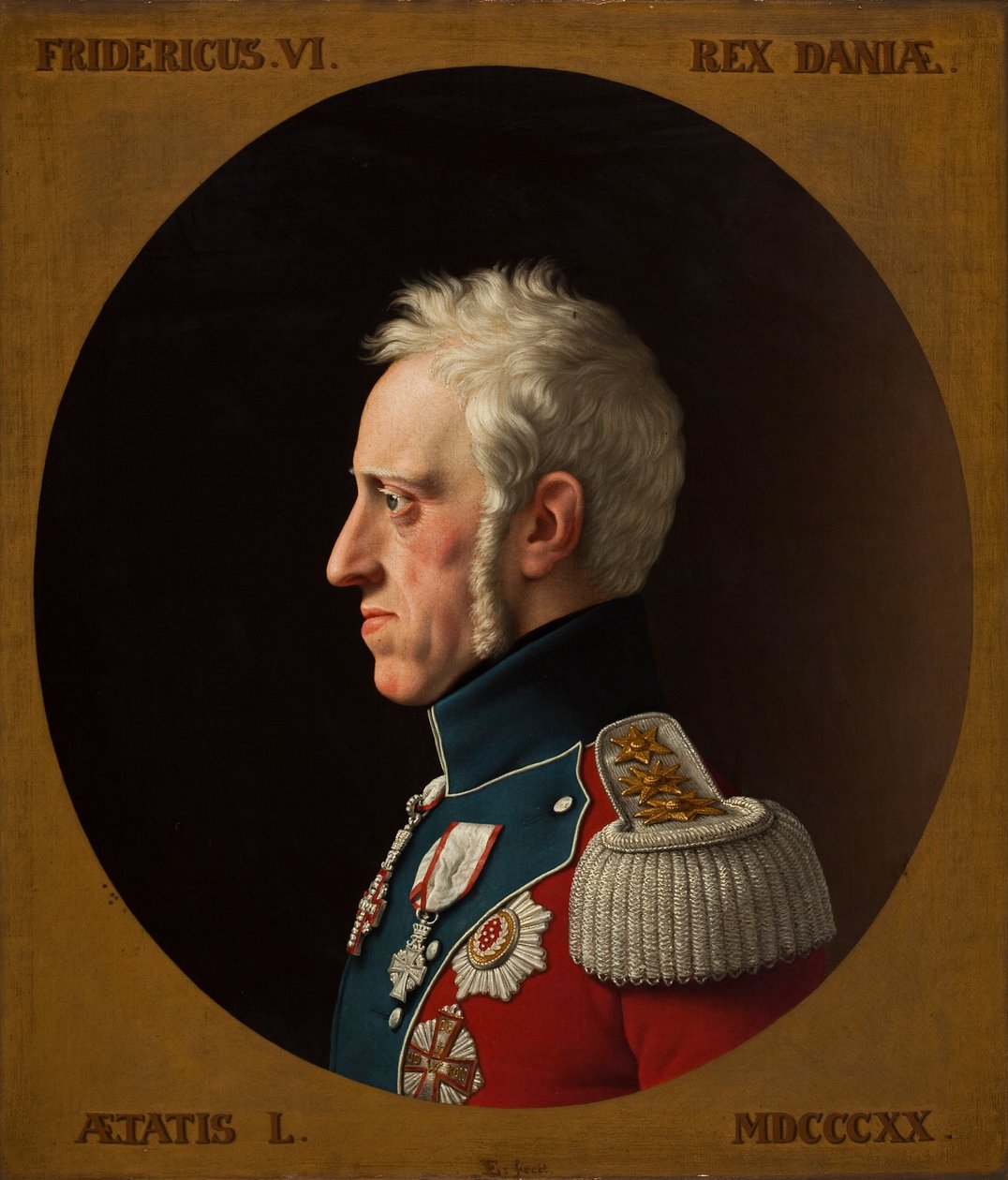 Portrait of Frederick VI of Denmark 1768-1839, 1839 by Christoffer Wilhelm Eckersberg