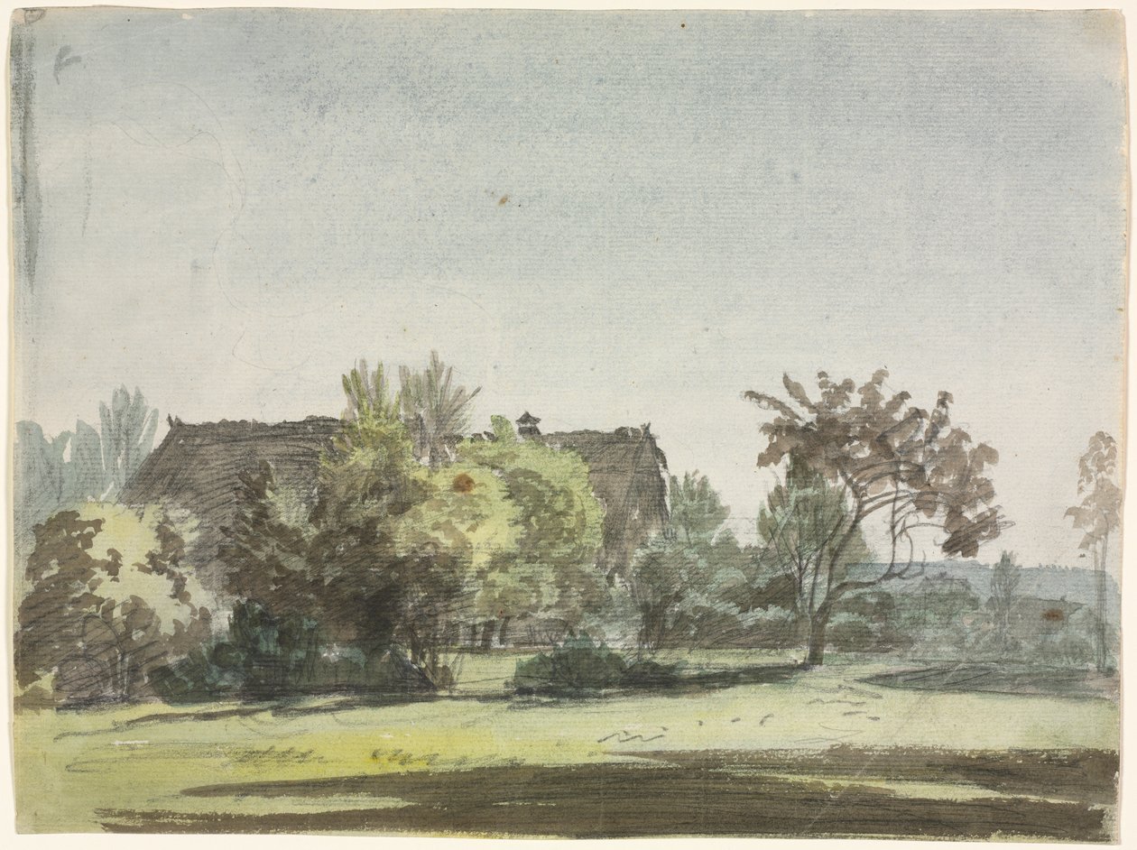 Farmhouse behind Trees by Christoph Nathe